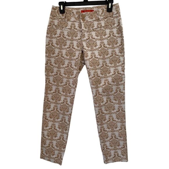 ANTHROPOLOGIE CHARLIE BROCADE ANKLE PANTS - Picture 6 of 10